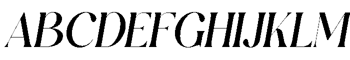 Rietaly Sheila Italic Font UPPERCASE