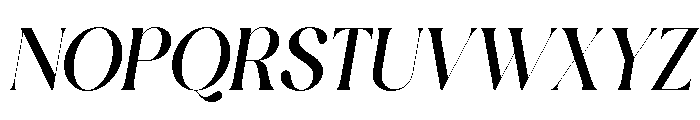 Rietaly Sheila Italic Font UPPERCASE
