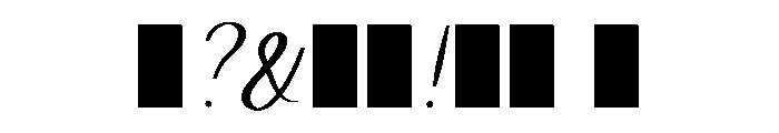 Rift Runner Regular Font OTHER CHARS