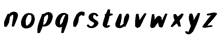 Rift Runner Regular Font LOWERCASE
