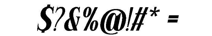 Rigela Italic Font OTHER CHARS