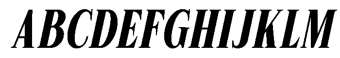 Rigela Italic Font UPPERCASE