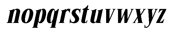 Rigela Italic Font LOWERCASE