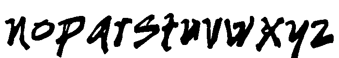 Righman Regular Font LOWERCASE