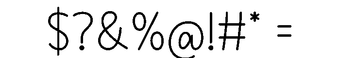 Right Monoline Script Font OTHER CHARS