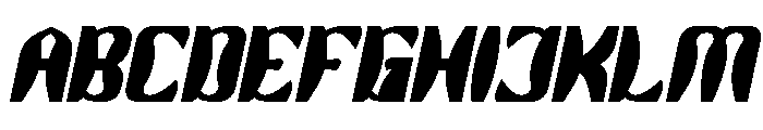 Right On Bold Italic Font UPPERCASE