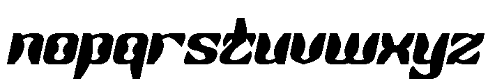 Right On Bold Italic Font LOWERCASE