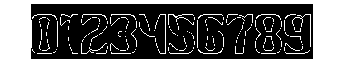 Right On-Hollow-Inverse Font OTHER CHARS