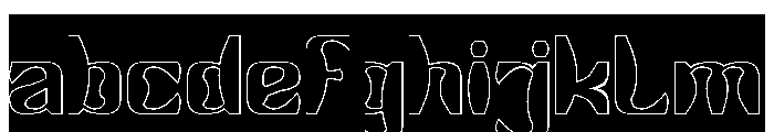 Right On-Hollow-Inverse FONT