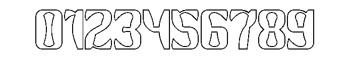 Right On-Hollow Font OTHER CHARS