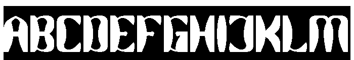 Right On-Inverse Font UPPERCASE