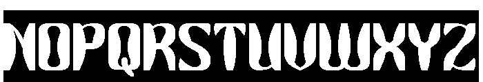 Right On-Inverse Font UPPERCASE
