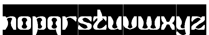 Right On-Inverse Font LOWERCASE