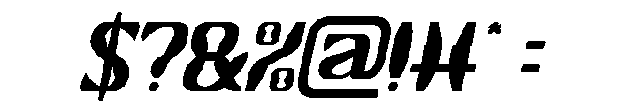 Right On Italic Font OTHER CHARS