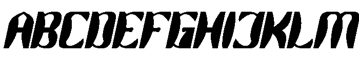 Right On Italic Font UPPERCASE