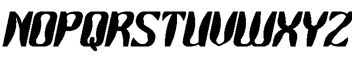 Right On Italic Font UPPERCASE