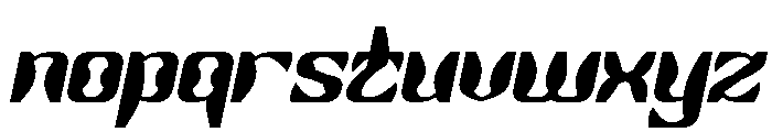 Right On Italic Font LOWERCASE