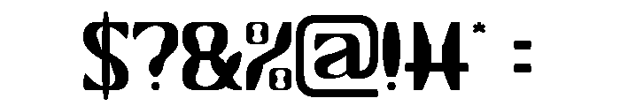 Right On-Light Font OTHER CHARS