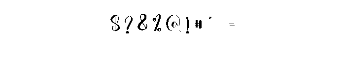 Rightnow Font OTHER CHARS