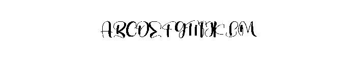 Righty Handy Font UPPERCASE