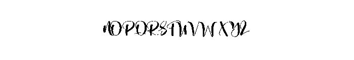Righty Handy Font UPPERCASE