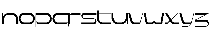 Rigid Core PRO Light Expanded Font LOWERCASE