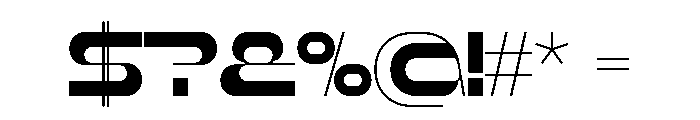 Rigid Core PRO Medium Expanded Font OTHER CHARS