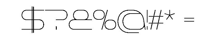 Rigid Core PRO Thin Expanded Font OTHER CHARS