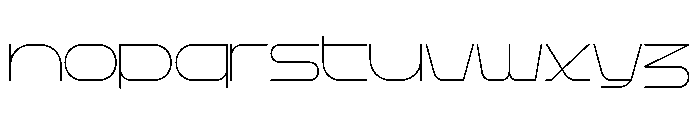 Rigid Core PRO Thin Expanded Font LOWERCASE