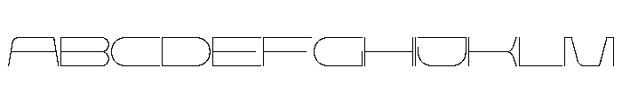 Rigid Core PRO Thin UltExp Font UPPERCASE