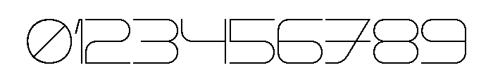 Rigid Core PRO Thin Font OTHER CHARS