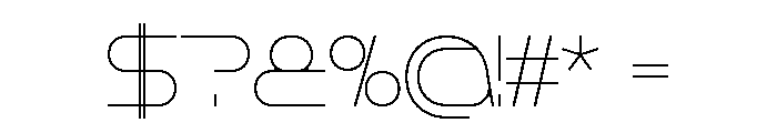 Rigid Core PRO Thin Font OTHER CHARS