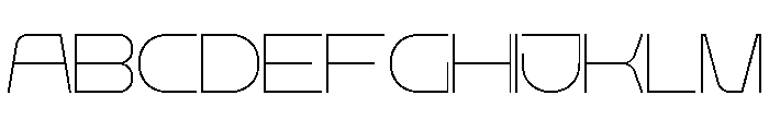 Rigid Core PRO Thin Font UPPERCASE