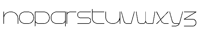 Rigid Core PRO Thin Font LOWERCASE