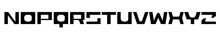 Rigid Thin Font UPPERCASE