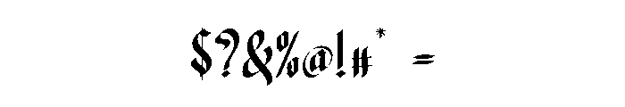Rigtra Aledzra Font OTHER CHARS