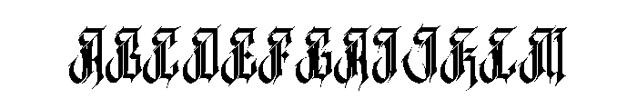 Rigtra Aledzra Font UPPERCASE