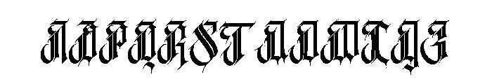 Rigtra Aledzra Font UPPERCASE