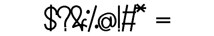 Rillwood Font OTHER CHARS