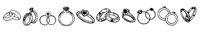 Ring Wedding Font OTHER CHARS