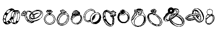 Ring Wedding Font UPPERCASE