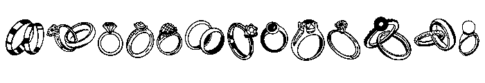 Ring Wedding Font LOWERCASE