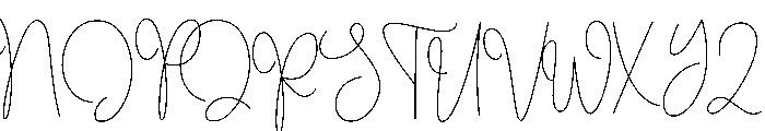 Ringline Font UPPERCASE