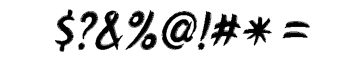 Ringo Italic Font OTHER CHARS