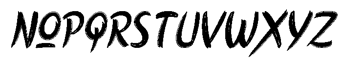 Ringo Italic Font UPPERCASE
