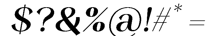 Rintik Italic Font OTHER CHARS