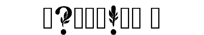 Rioni Regular Font OTHER CHARS
