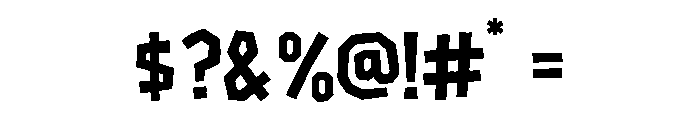 Riot Cut Brutalist Font OTHER CHARS