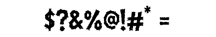 Riot Smear Font OTHER CHARS