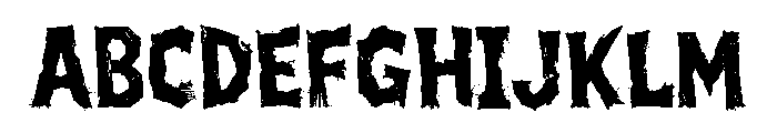 Riot Smear Font UPPERCASE